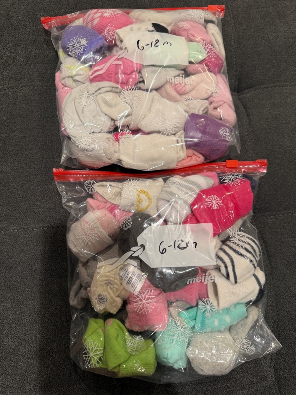 Assorted Baby Socks Bundle - Pink, Purple, Mint, Green, Cream